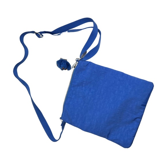 Kipling nylon royal blue zipper crossbody monkey casual outdoor adjustable - Picture 4 of 9